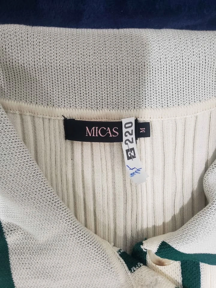 Micas Ribbed Knit Button-Front Midi Dress – Size Medium - photo 2