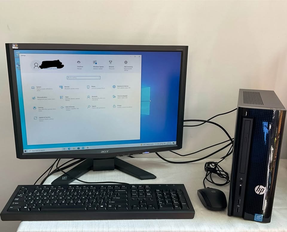 HP Desktop Computer with Mouse, Keyboard and Acer Monitor - photo 3