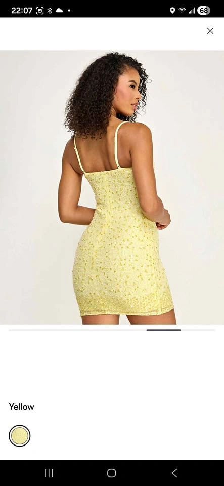 SENI & CADE Sequin Border Mini Dress