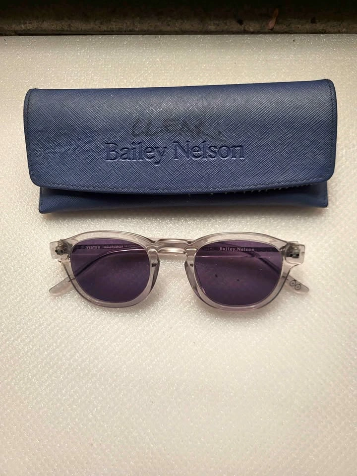 Bailey Nelson Yeats II (Clear) Hand Crafted Sunglasses