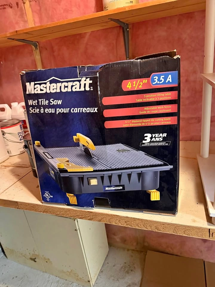 Mastercraft Wet Tile 4-1/2-in Saw