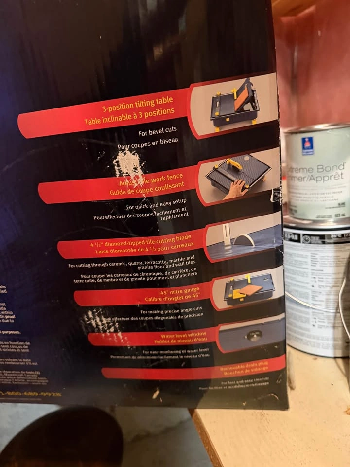 Mastercraft Wet Tile 4-1/2-in Saw - photo 3