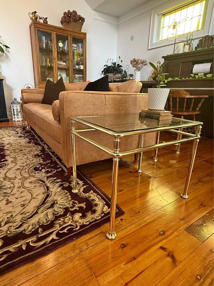 Brass & Glass Boho Table Set (3 Pieces)