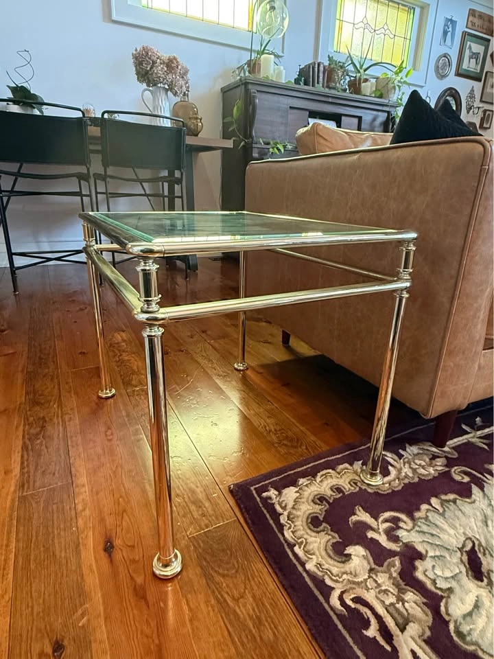 Brass & Glass Boho Table Set (3 Pieces) - photo 4