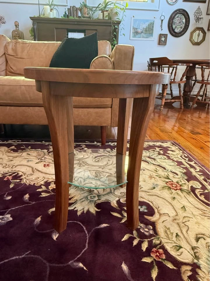 Hand Crafted Walnut Table Set (3 Pieces) - photo 5