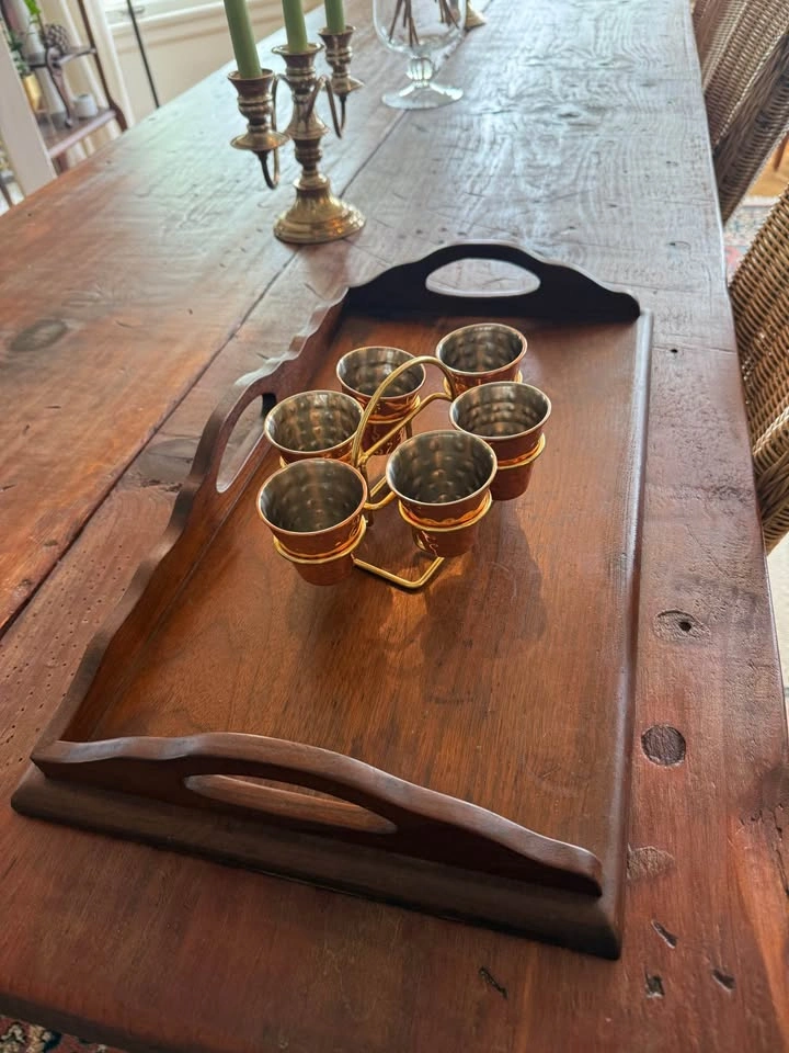 1970s Walnut Wine Rack with Trays - photo 5