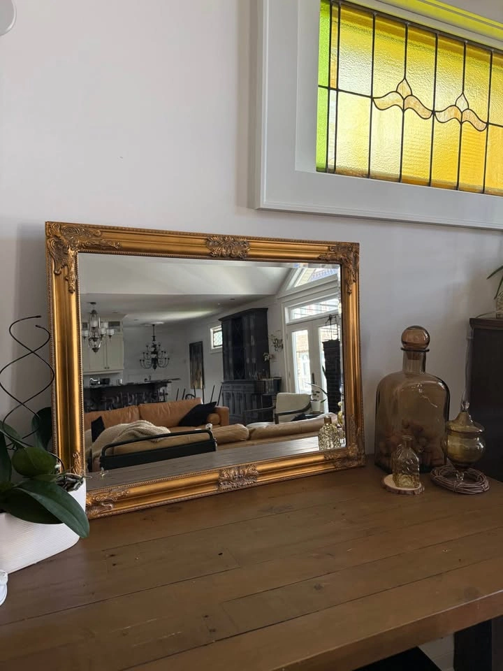 Beveled Glass Wall Mirror (Gilt Frame) - photo 2