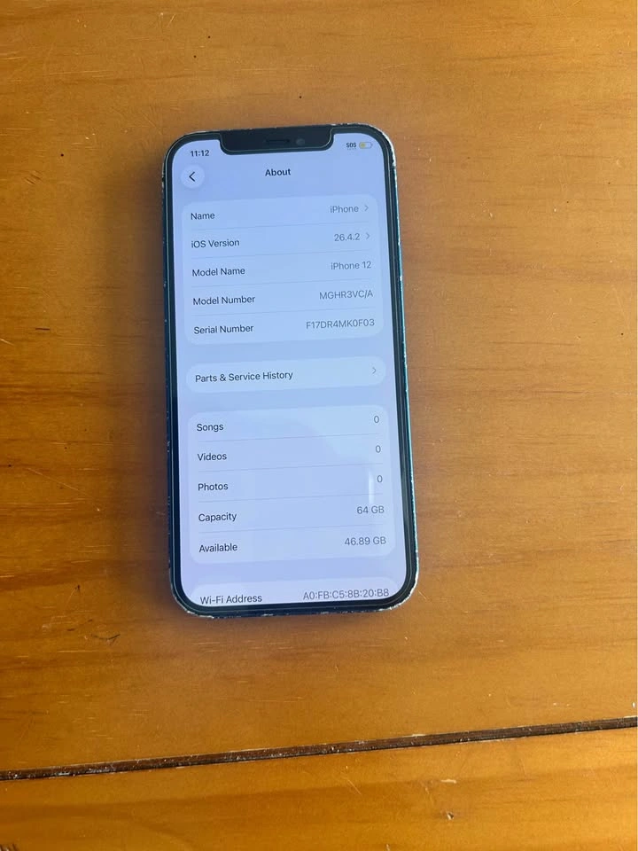 Apple iPhone 12 64GB - Cracked Back, Fully Functional - photo 5