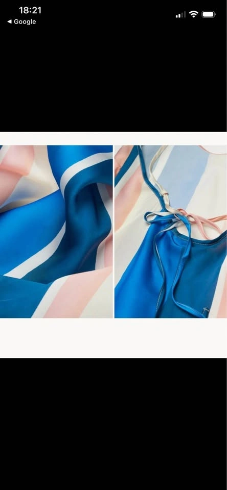 Lemlem Blue and Pink Striped Maxi Dress XL - photo 4