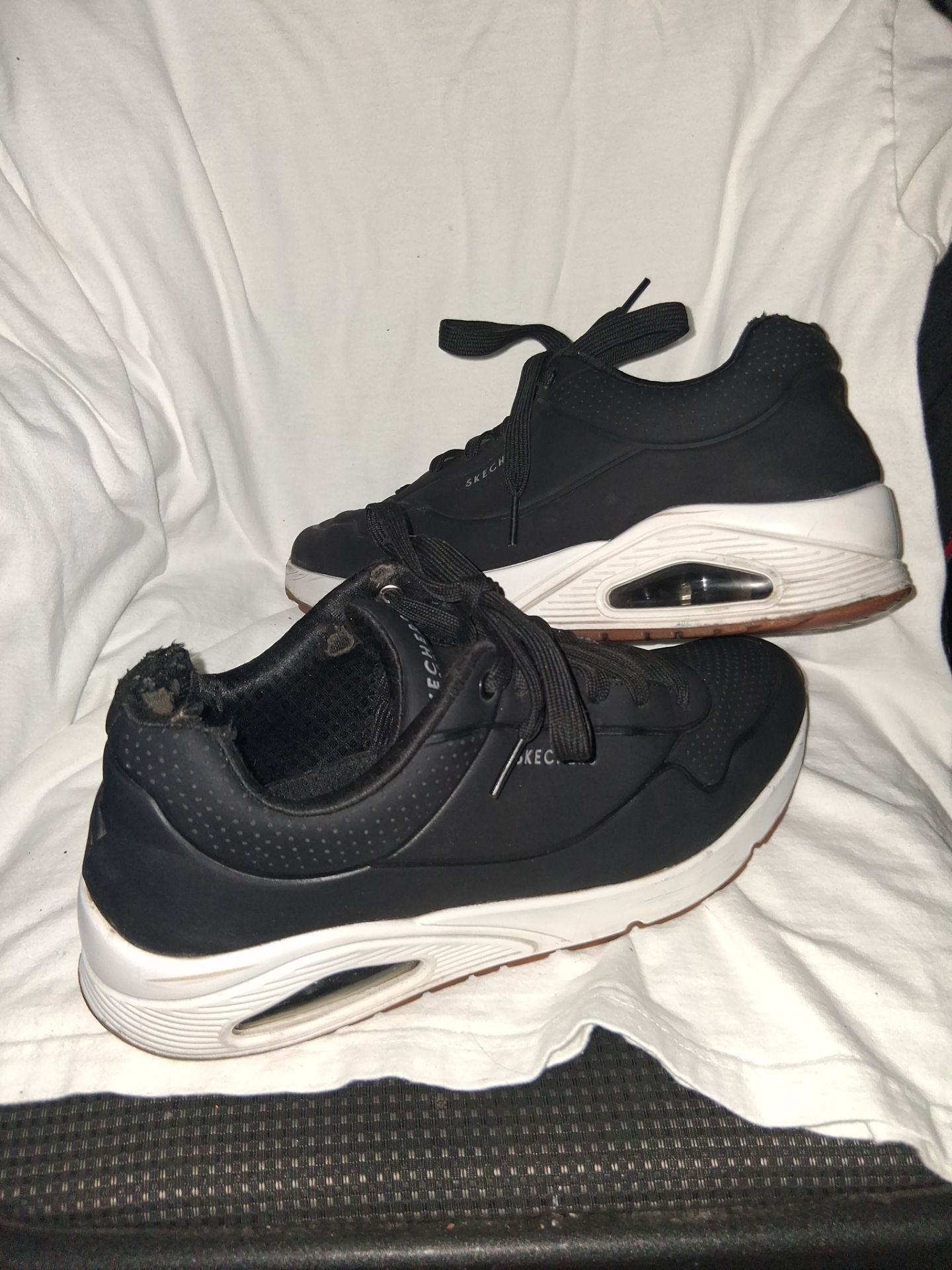 Skechers Men's Shoes Size 9 Black/Tan - photo 4