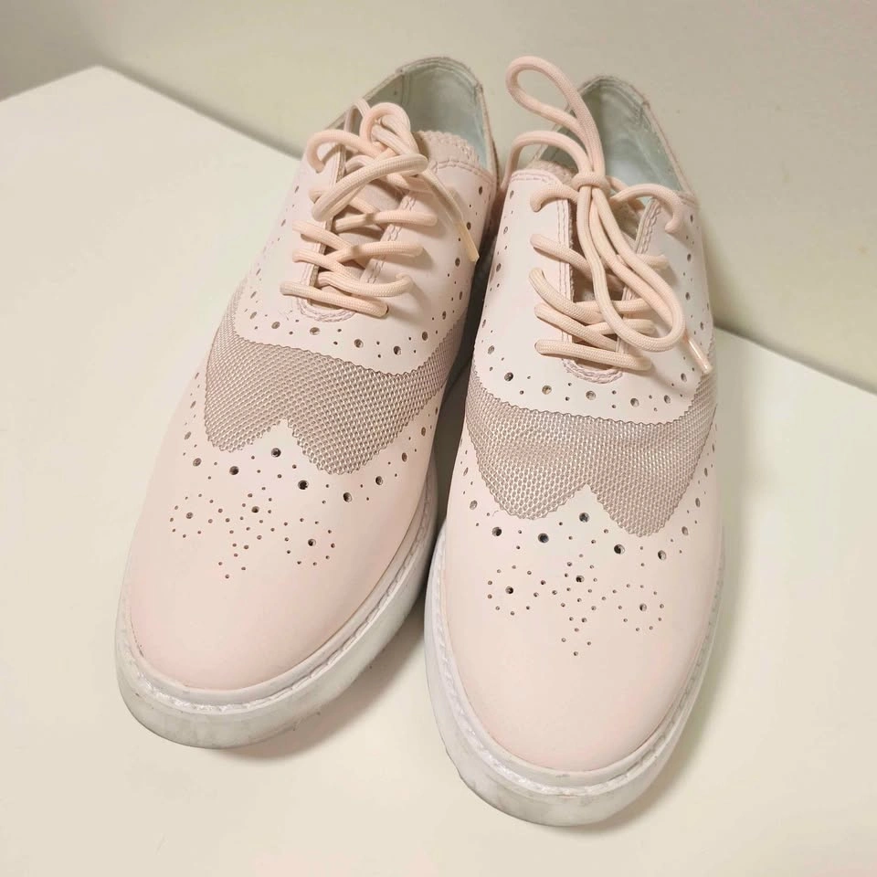 GEOX Pink Oxford Sneakers Sz 9.5 - photo 2