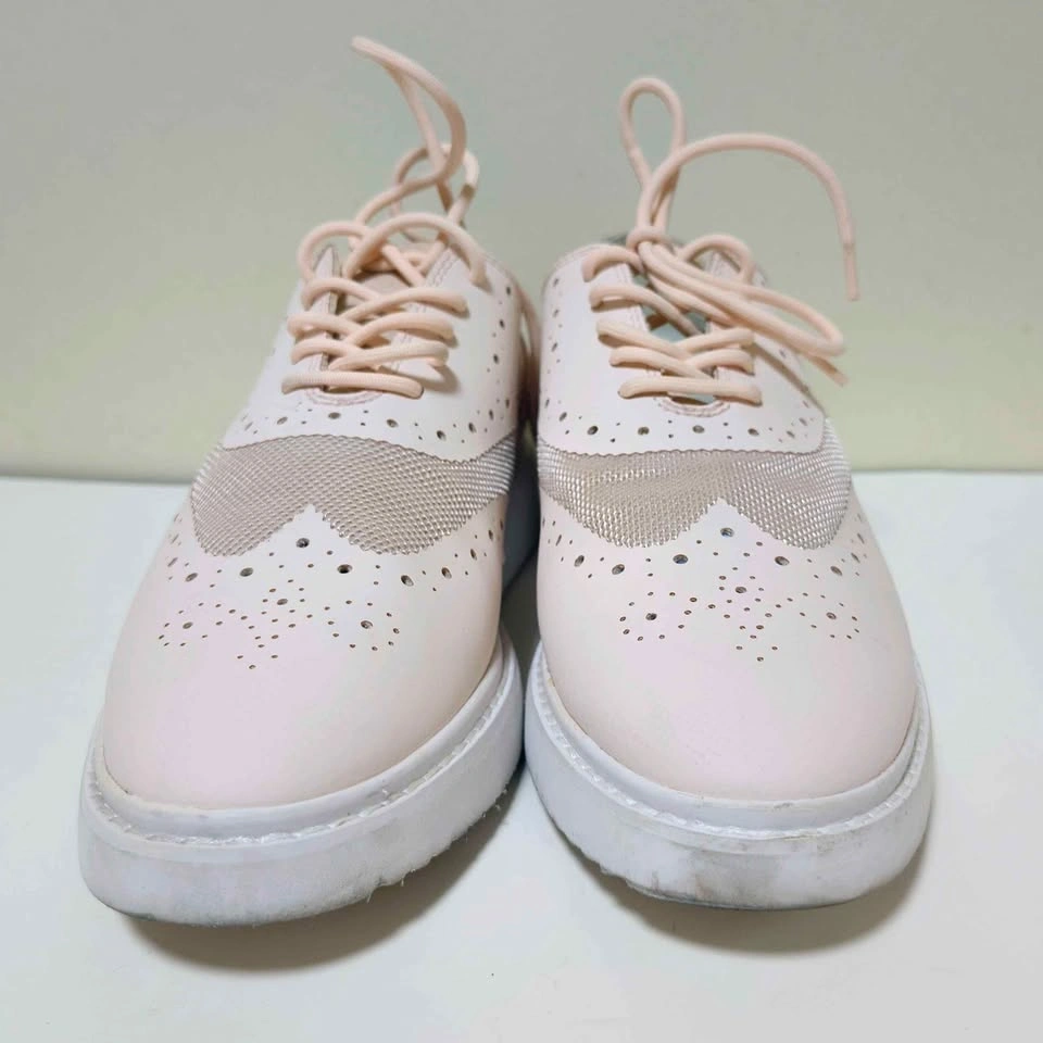 GEOX Pink Oxford Sneakers Sz 9.5 - photo 3