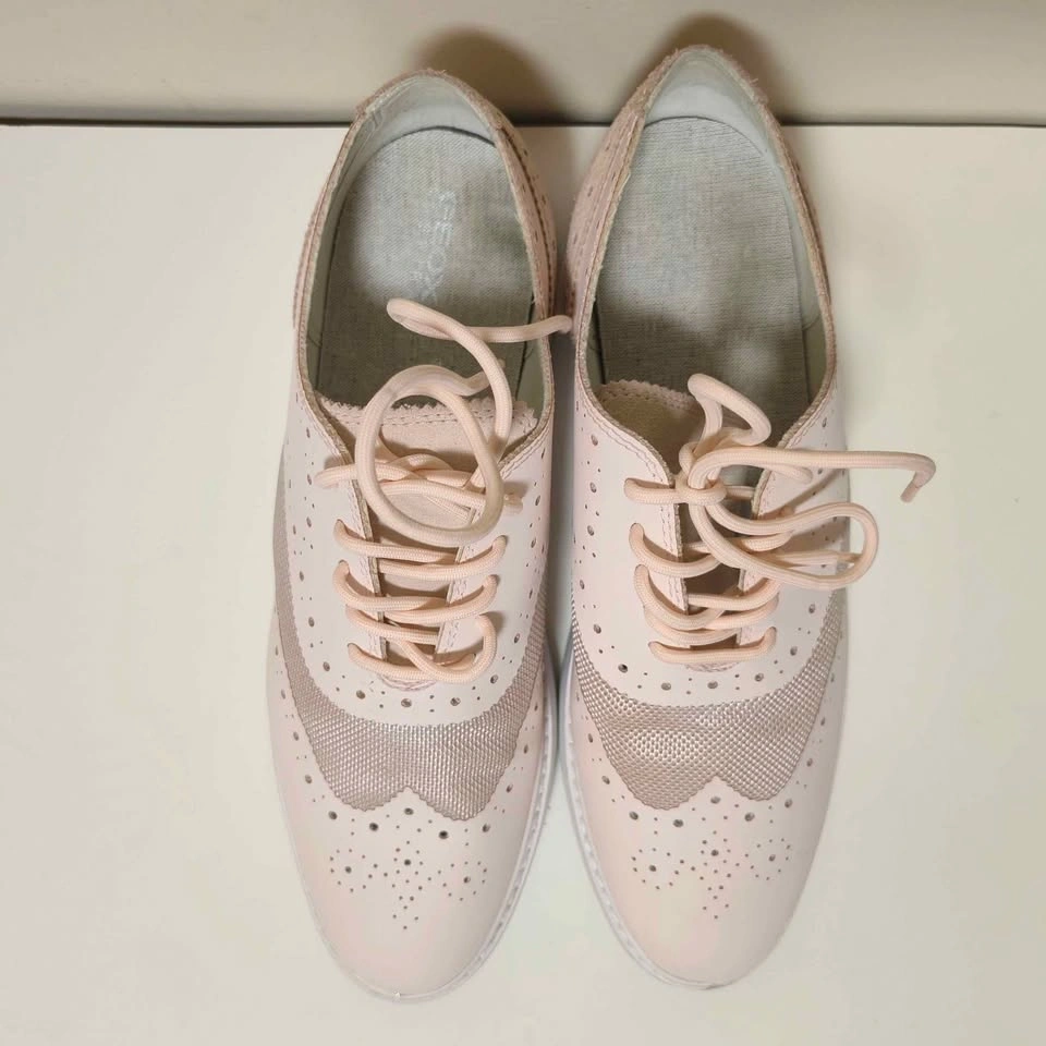 GEOX Pink Oxford Sneakers Sz 9.5 - photo 4