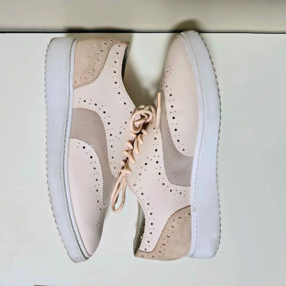 GEOX Pink Oxford Sneakers Sz 9.5 - photo 5