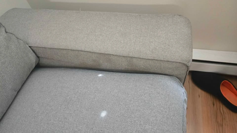 Grey Fabric 2-Seater Sofa - photo 2