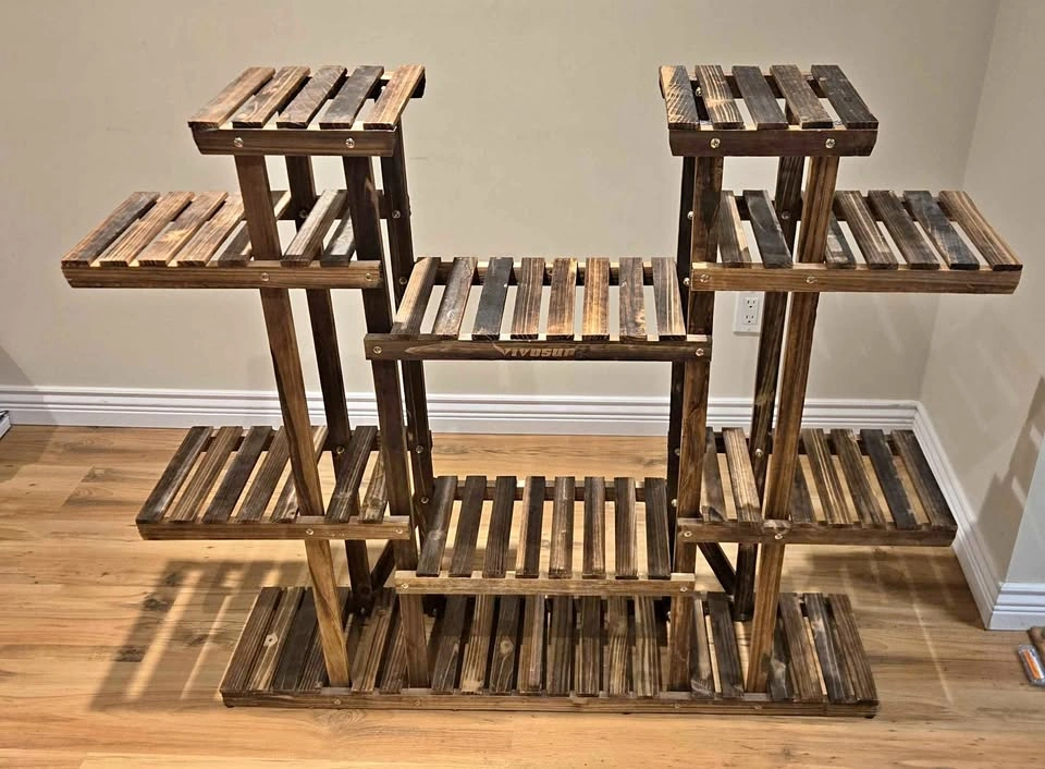 VIVOSUN Multi-Tier Wooden Plant Stand