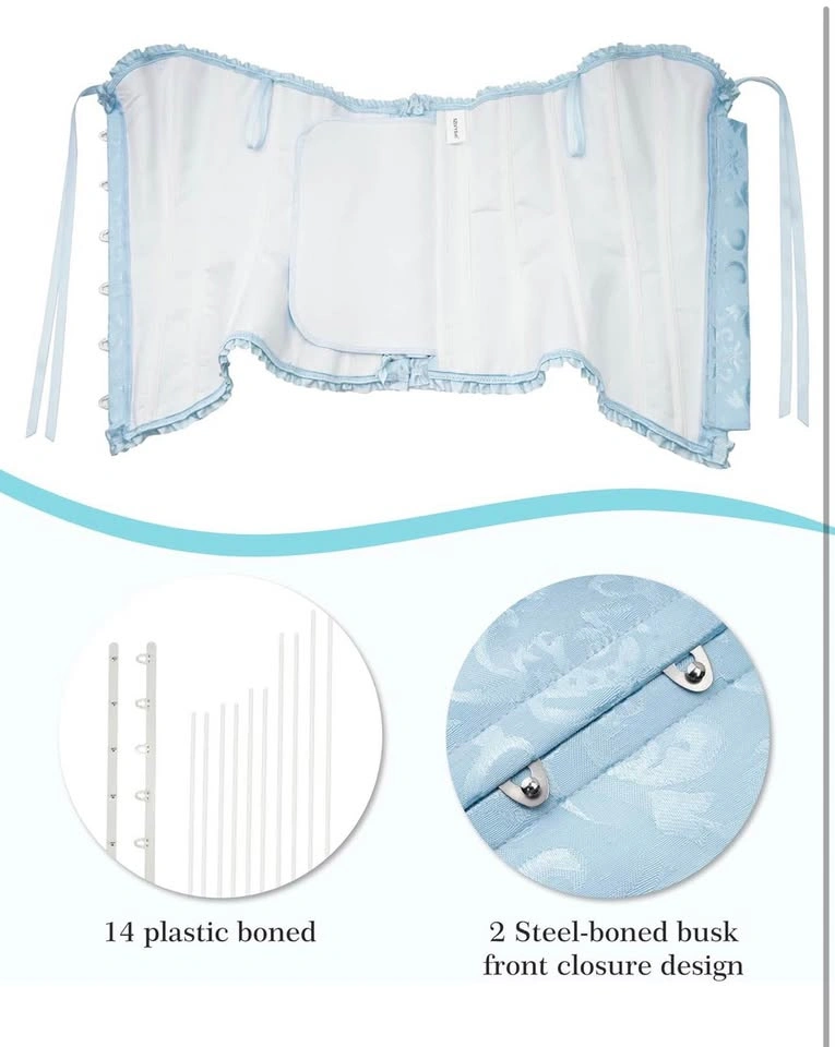 NEW Baby blue Corset with Lace-Up Back - photo 4