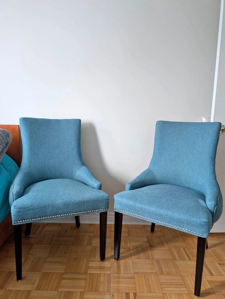 Set of 2 Blue Chairs
