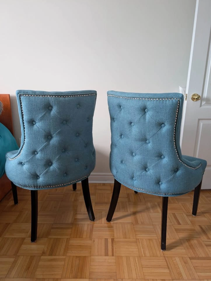 Set of 2 Blue Chairs - photo 3
