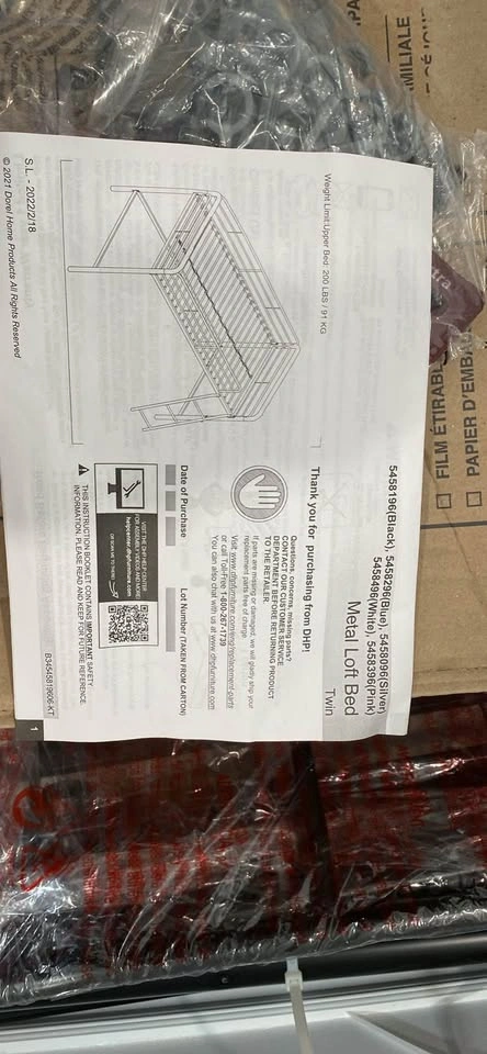 DHP Twin Size Metal Loft Bed Frame - photo 3