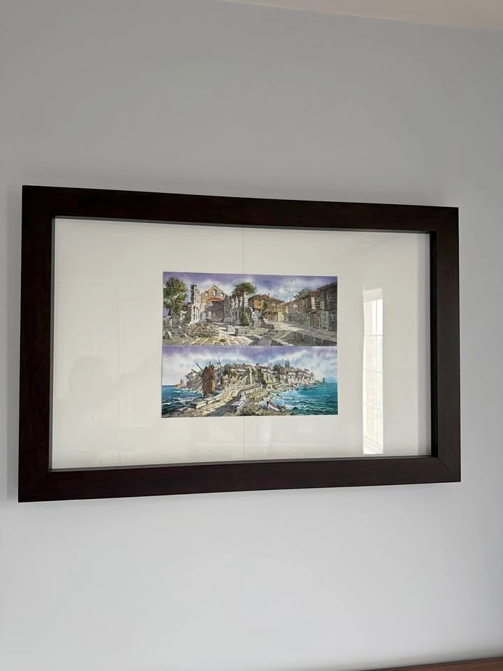 Wooden Glass Picture Frame (35.5” x 23.5”)