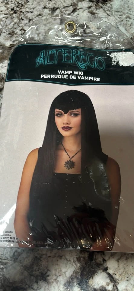 Wigs. Brand new. Long black and long grey - photo 2