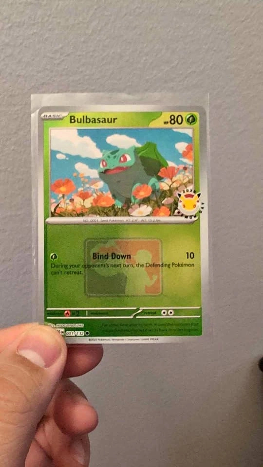Pokémon TCG Bulbasaur 001/112 card