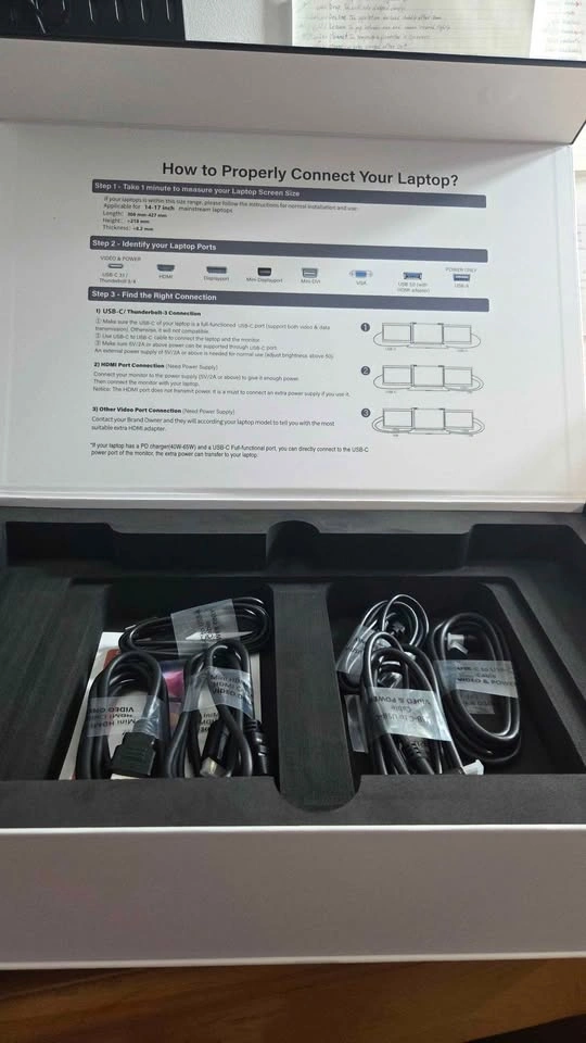 Triple Portable Monitor for Laptop - 13.3in FHD IPS - photo 3