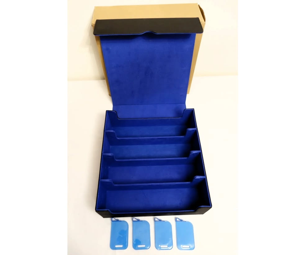 4-Row TCG/Sports Card Storage Case w/ Magnetic Lid