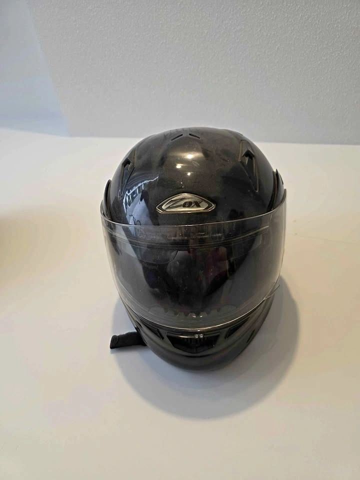 Zox Black Motorcycle Helmet