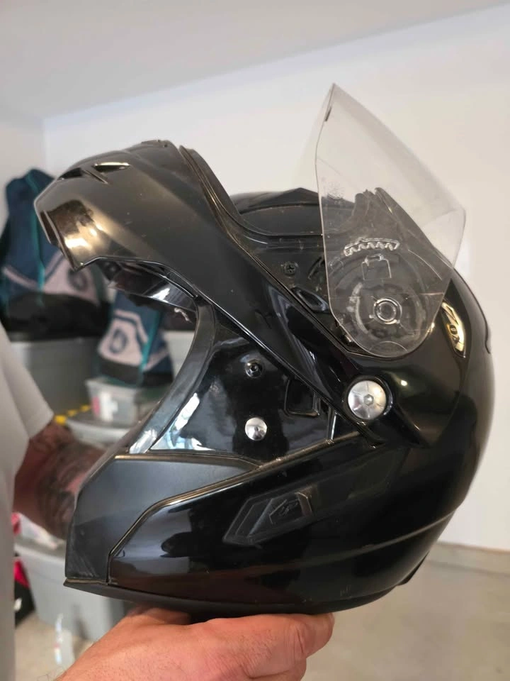 Zox Black Motorcycle Helmet - photo 2
