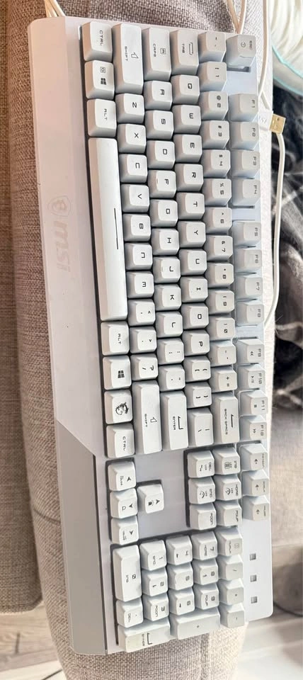 MSI White Gaming Keyboard and Mouse Combo