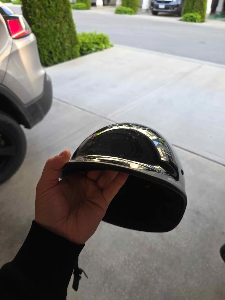 WCL black DOT certified half helmet - photo 2