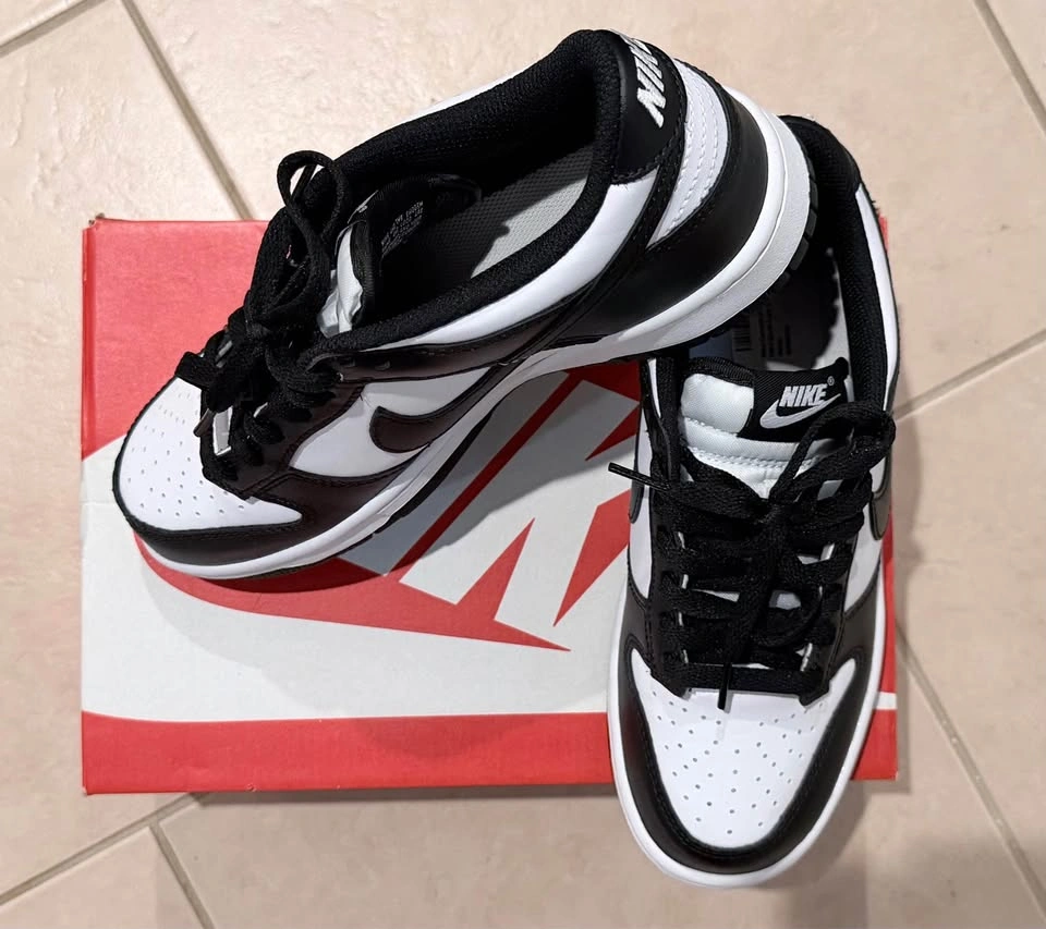 Nike Dunk Black White With Box - photo 2