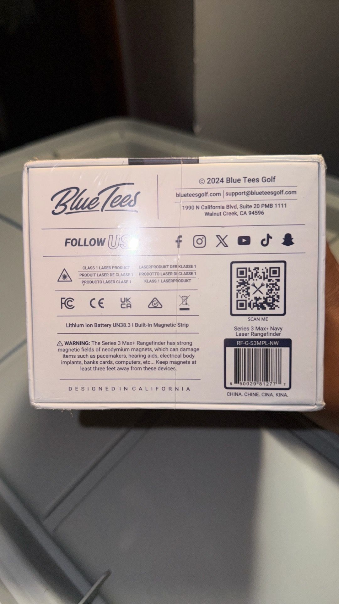 Blue Tees Series 3 Max+ Laser Rangefinder NEW Sealed - photo 3