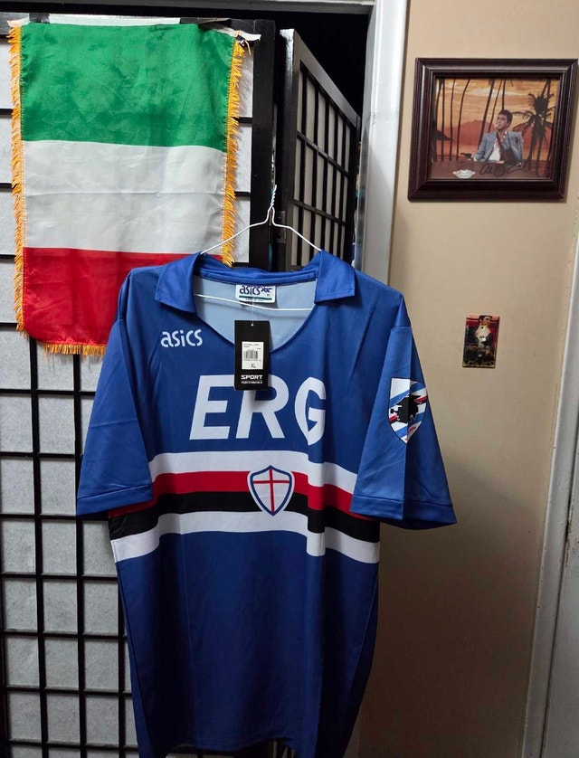 1991/92 Sampdoria Home Jersey Replica Vialli XL