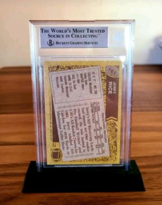 1986 Topps Jerry Rice Rookie Card - BGS 8.5 - photo 2