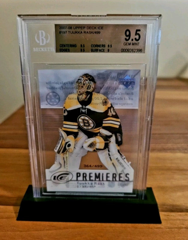 Tuukka Rask Rookie BGS 9.5 & 8x10 Autograph Photo w/ COA - photo 2