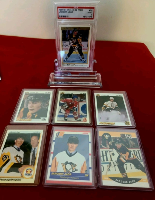 Jaromir Jagr Rookie 1990 O-Pee-Chee Premier PSA 9 - RC Card #