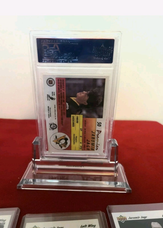 Jaromir Jagr Rookie 1990 O-Pee-Chee Premier PSA 9 - RC Card # - photo 3
