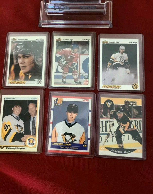 Jaromir Jagr Rookie 1990 O-Pee-Chee Premier PSA 9 - RC Card # - photo 4