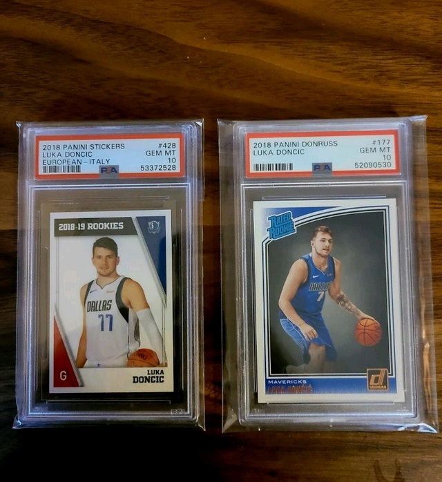 Doncic #428 Italy PSA 10 & Donruss Rated RC PSA 10 #177 - photo 2