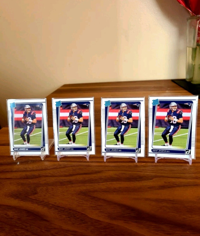 Mac Jones 2021 Donruss Rated RC Lot 4 SHARP CORNERS! NE Patriots