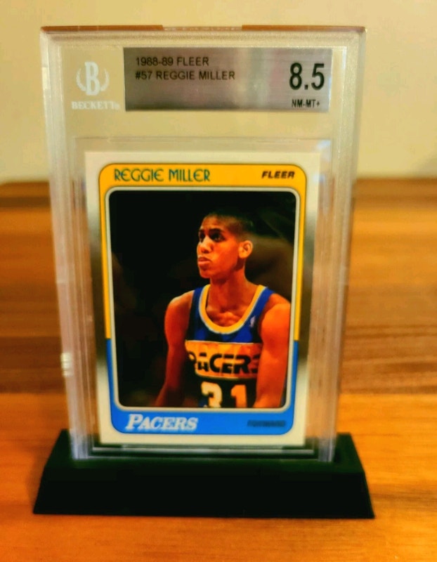 Reggie Miller RC Fleer 1988-89 #57 BGS 8.5
