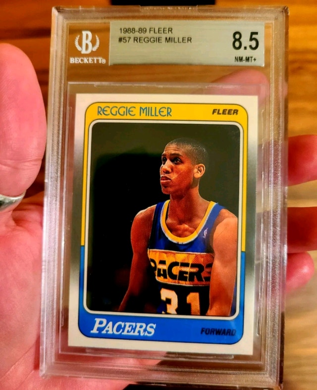 Reggie Miller RC Fleer 1988-89 #57 BGS 8.5 - photo 3