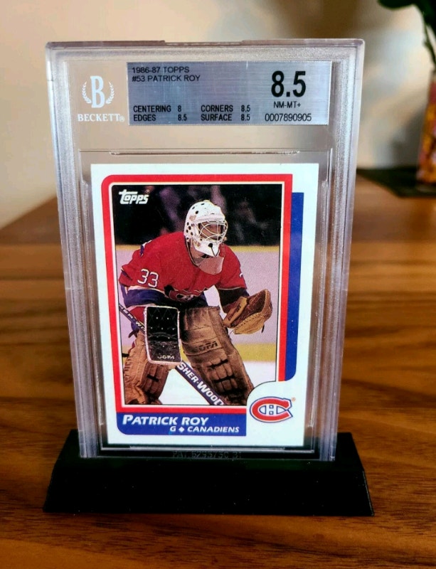 Patrick Roy 1986-87 Topps Rookie Card #53 BGS 8.5