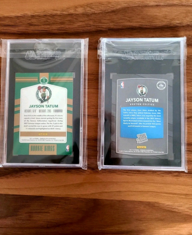 2017 JAYSON TATUM Rated Rookie #198 SGC 10 & Rookie Kings Jayson - photo 3