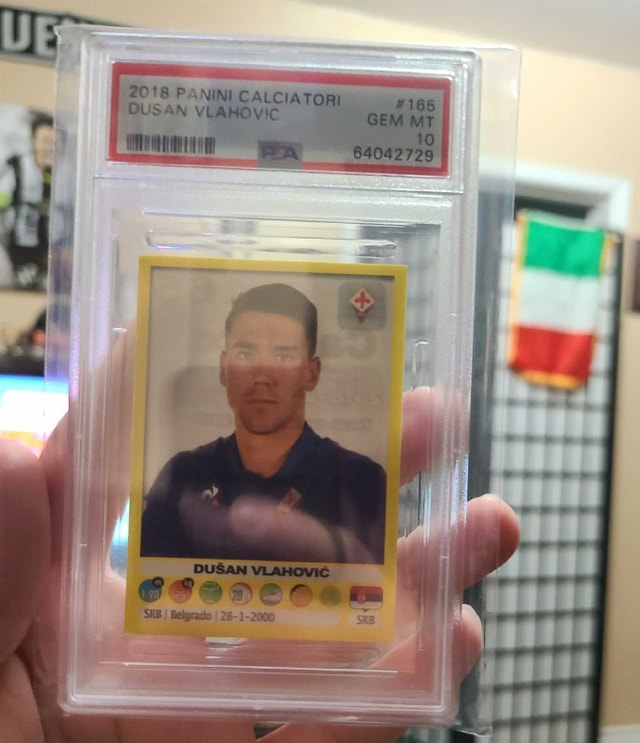 2018-19 Panini Calciatori #165 Dusan Vlahovic PSA 10 Rookie - photo 3
