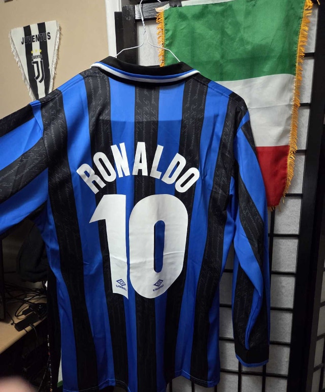 Inter Milan Ronaldo Jersey 1998/99 Long Sleeve XL - photo 3