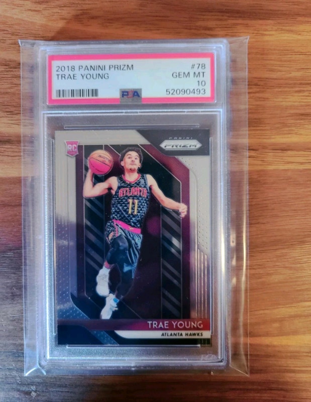 2018 Prizm Trae Young RC PSA 10 & 2007 Topps Kevin Durant RC SGC - photo 3